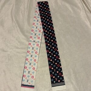 Hair Scarf/Bag Scarf, Silk Multicolor.